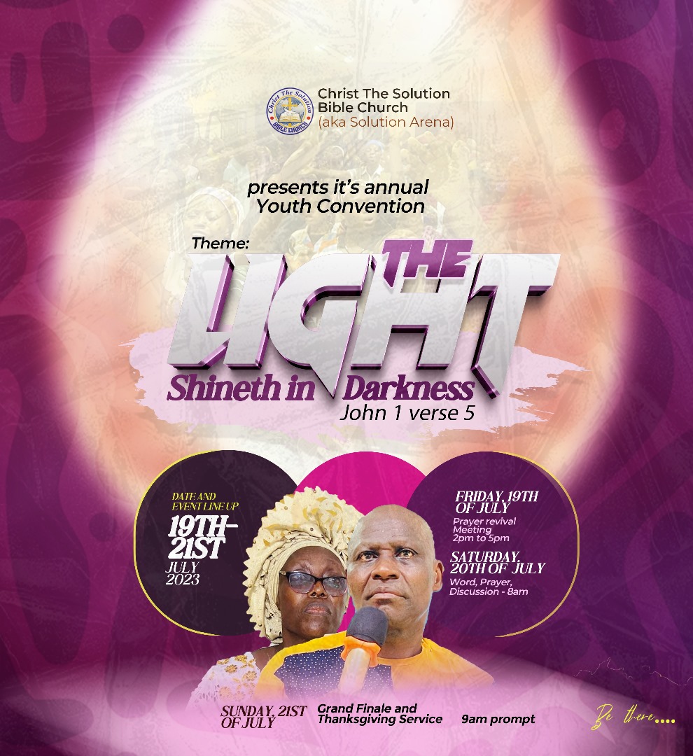 Christ The Solution Bible Church To Hold Annual Youth Convention In Grand Style